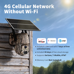 4G LTE Solar Security Camera – Camouflage