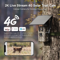 4G LTE Solar Trail Camera