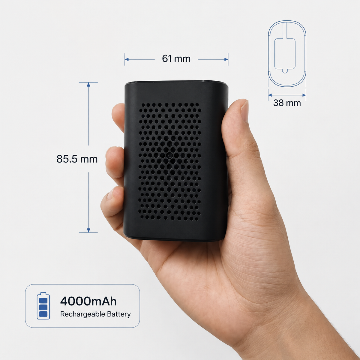 1080p WiFi Bluetooth Speaker Hidden Camera