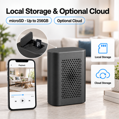 1080p WiFi Bluetooth Speaker Hidden Camera