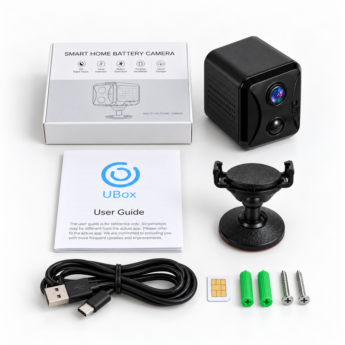 4G LTE Security Hidden Camera package contents