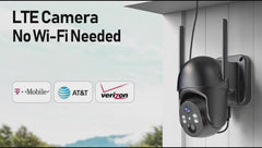 4G LTE Solar Security Camera – No Wi-Fi, Outdoor, 2K Night Vision